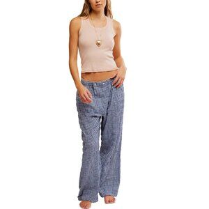 new 🆕 FREE PEOPLE Cloud Ten Sleep Pants / Navy Combo 255 2S1